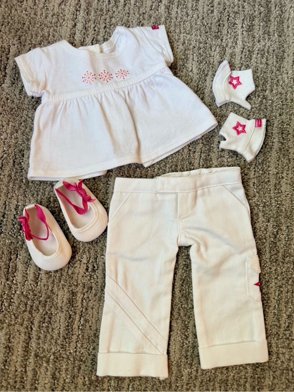 American Girl Doll Fashion Show Pants Ballet Flats and Access.
